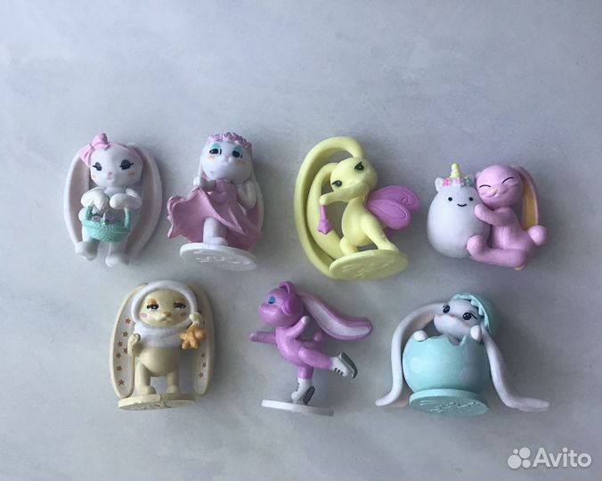 Игрушки Чупа Чупс зайки Пиглет, Кошечки-собачки