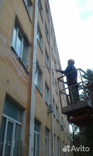 Фасадные работы, покраска, утепление фасадов