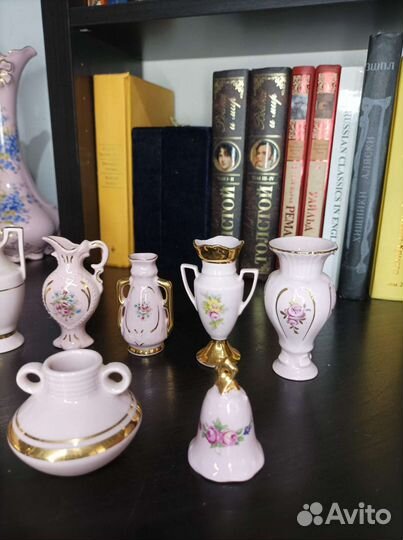 Миниатюра розовый фарфор