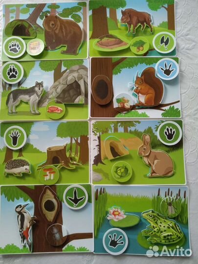 Умные липучки Лесные животные