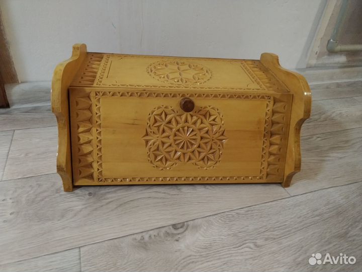 Хлебница деревянная из кедра