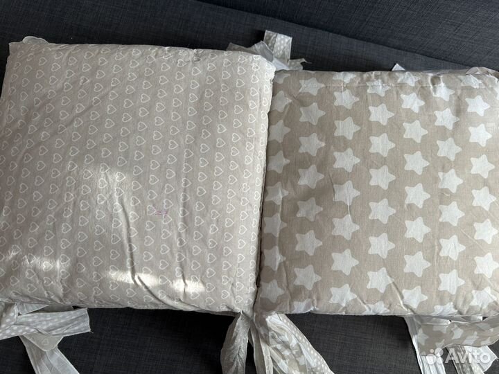 Мягкие бортики для детской кроватки