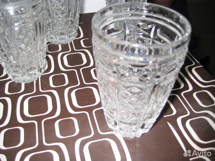 Стаканы хрустальные 6 шт