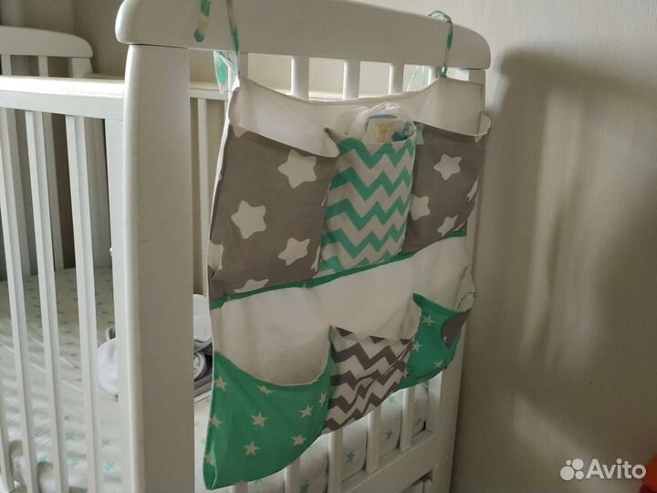 Бортики в кроватку и кармашки