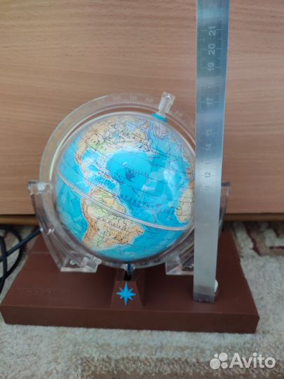 Глобус светящийся винтаж