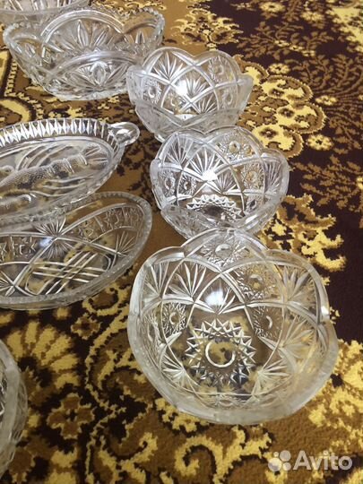 Ваза салатник хрусталтные