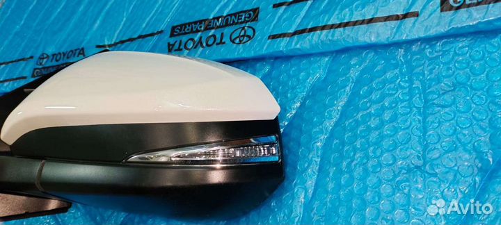 Боковое зеркало рав 4 4 Оригинал 13-19 белый перл