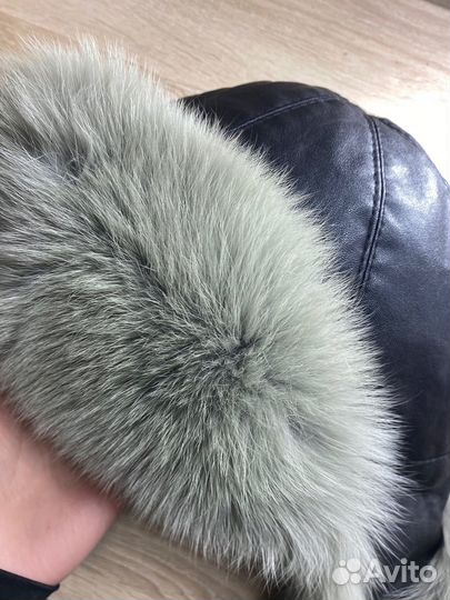 Шапка ушанка натуральный мех женская