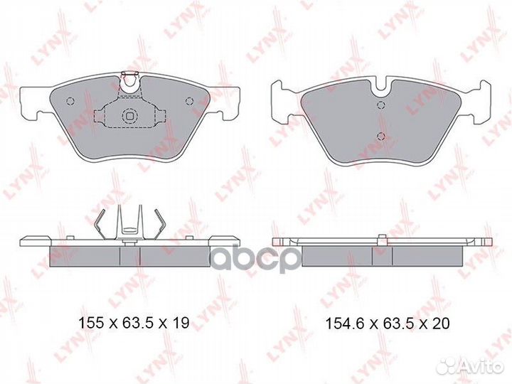 Колодки тормозные BMW 5 F10/F11 2.0-3.0 10- пер