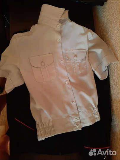 Китель школьный казачий и рубашка