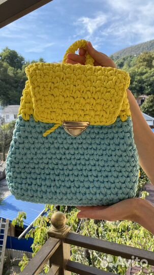 Рюкзак вязаный детский