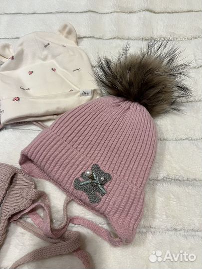 Шапки на девочку разные размеры