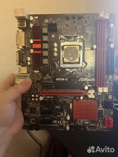 Связка asrock h81mg LGA 1150 G1840 4gb i3 4340