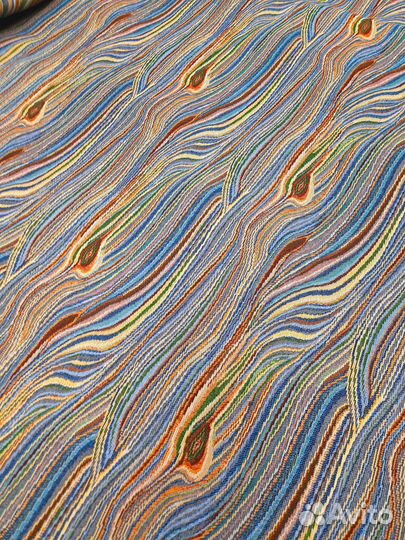 Ткань гобелен Павлиний Хвост с хлопком