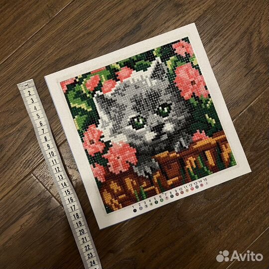 Алмазная мозаика котенок 21*21