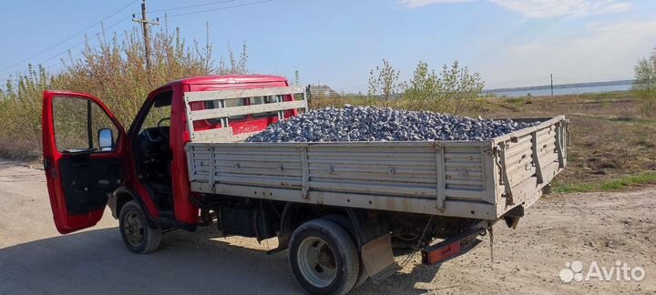Щебень, песок, земля, дресва уголь доставка газель