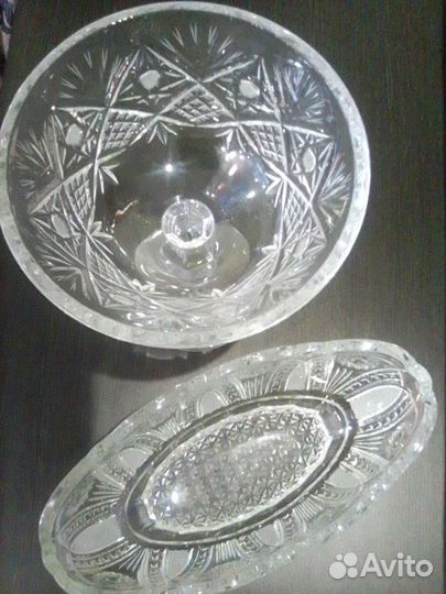 Графины,вазы хрусталь СССР и др
