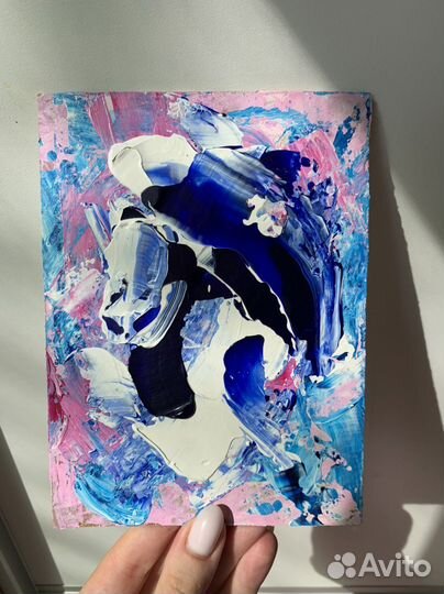 Стильная абстракция интерьерная картина