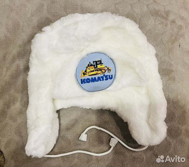 Меховая шапка комацу komatsu