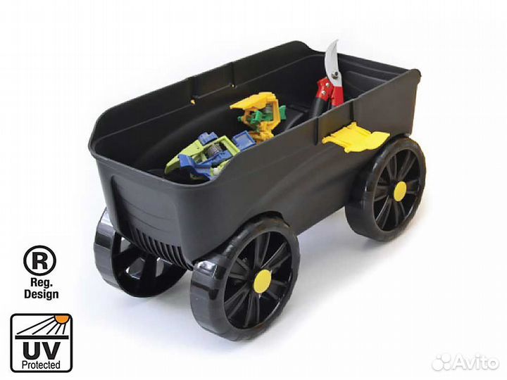 Садовый Ящик-стул на колесах