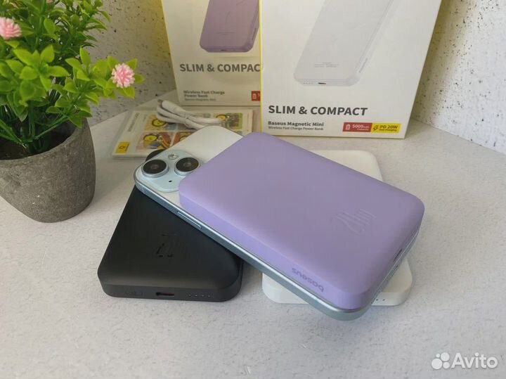 Повербанк Baseus Magnetic Mini Wireless 5000 mAh