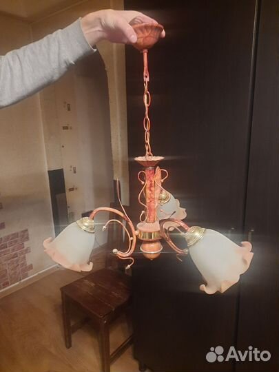 Люстра потолочная бу