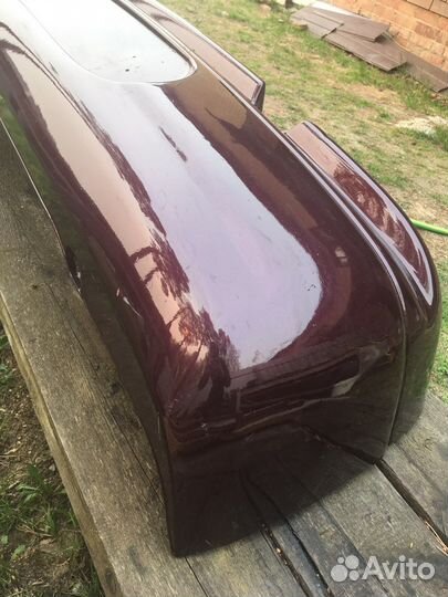 Бампер задний бордовый на ваз 2110