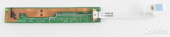 Плата кнопки питания, включения и LED с кабелем Ac