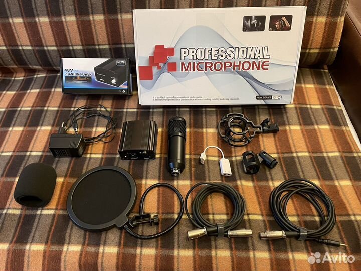 Микрофон BM-800 с фантомным питанием