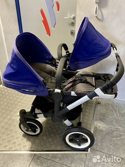 Коляска для двойни bugaboo + автокресла Maxi Cosi