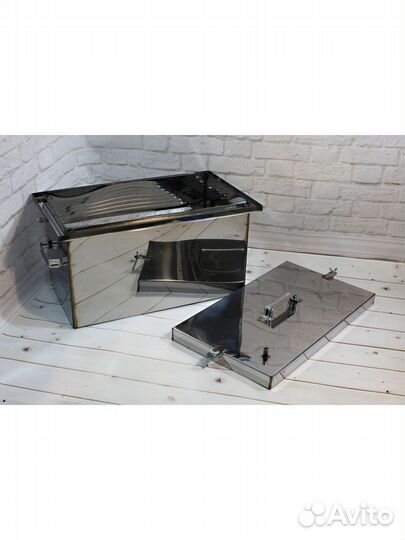 Коптильня с гидрозатвором средняя 250х450