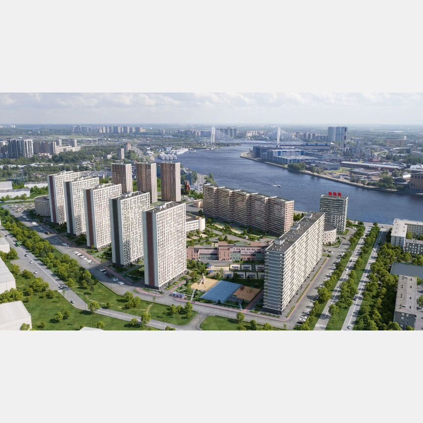 2-к. квартира, 53,3 м², 15/25 эт.