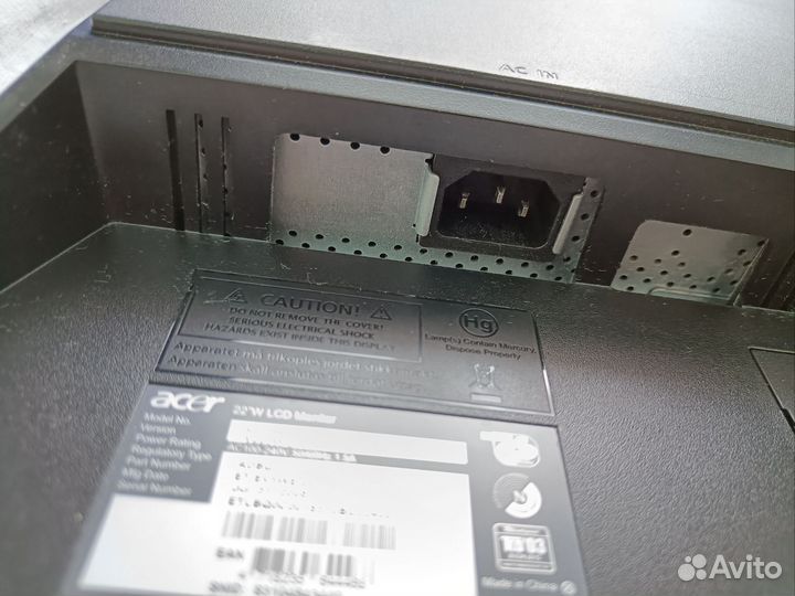 Монитор Acer lcd 22 v223w