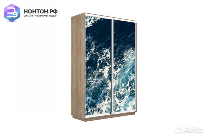 Шкаф-купе 2-х дверный Нонтон фото №1015 / дуб соно