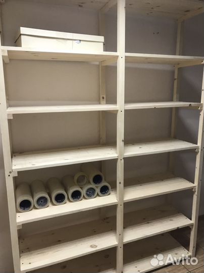 Стеллаж деревянный классический