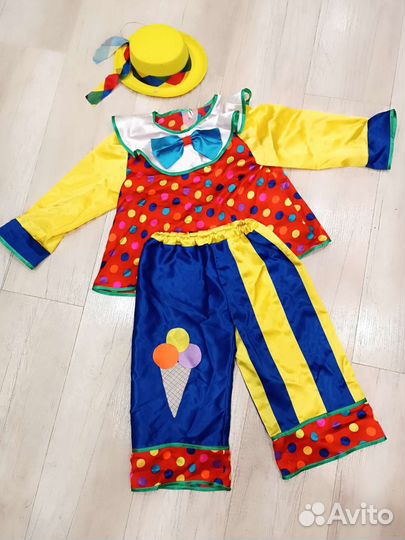 Карнавальный Костюм клоуна детский в прокат