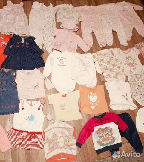 Вещи пакетом для девочки 68- 74