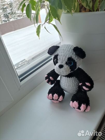 Мягкая игрушка панда ручная работа