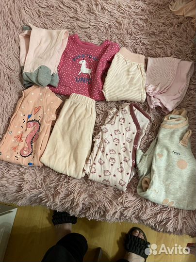 Детская одежда для девочек пакетом 1-18м