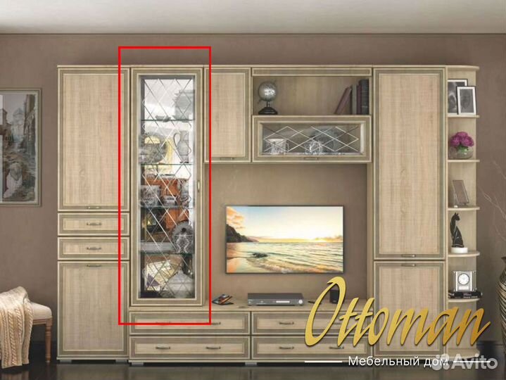 Шкаф пенал витрина