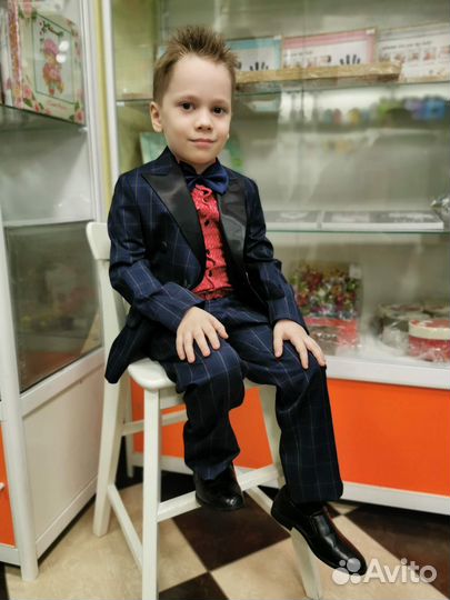 Костюм Синий в клетку