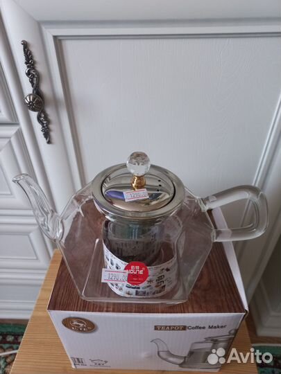 Новый заварочный чайник, термостекло