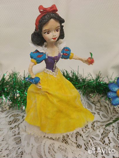 Ватные елочные игрушки#сказочные герои# Белоснежка