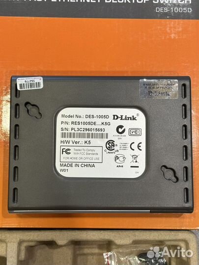 Коммутатор Switch D-Link DES-1005D