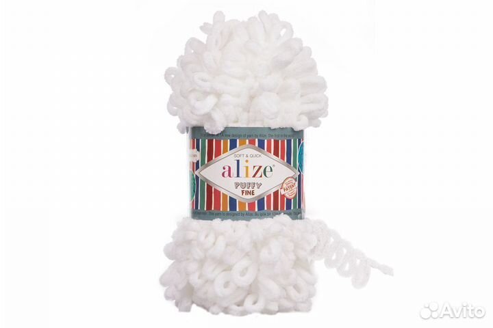 Пряжа Ализе Пуффи Файн (Alize Puffy Fine)