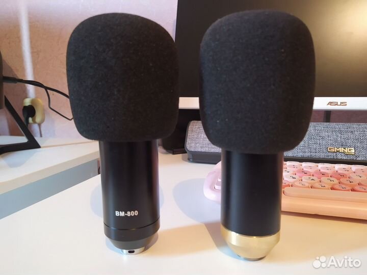 Микрофон BM 800 + держатель, стойка, провод