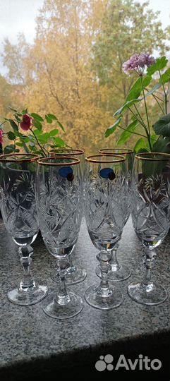 Хрустальные фужеры бокалы СССР
