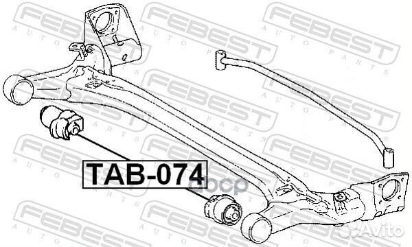 Сайлентблок задн балки toyota corolla