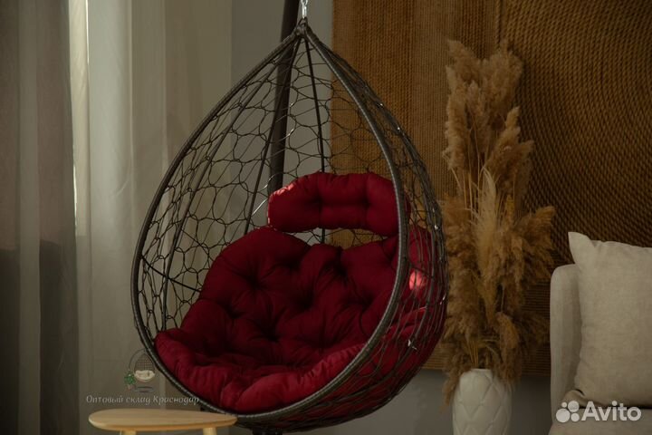 Подвесное кресло кокон Капля