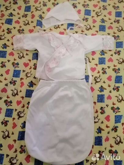 Конверт на выписку для девочки зимний